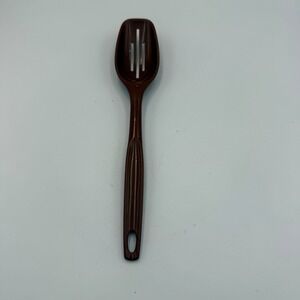 Vintage Foley Brown Nylon Slotted Spoon Kitchen Utensil 11.5 Inch